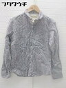 ◇ JOURNAL STANDARD ジャーナルスタンダード ストライプ 長袖 シャツ グレー ホワイト メンズ 【中古】