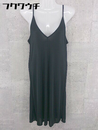 ◇ UNITED ARROWS SLITZ ユナイテッドアローズスリッツ シースルー 半袖 膝丈 ワンピース サイズ38 ブラック レディース 【中古】
