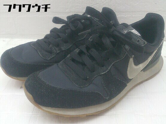 ◇ NIKE 828407-021 INTERNATIONALIST インターナショナリスト スニーカー シューズ サイズ23.5cm ブラック レディース 【中古】