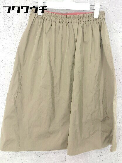 ◇ COLLAGE GALLARDAGALANTE ウエストゴム ロング フレア スカート サイズF ブラウン系 レディース 【中古】