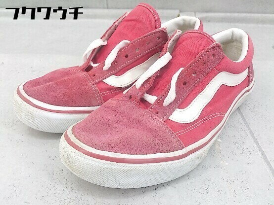 ◇ VANS ヴァンズ OLD SKOOL DX DX V36CL+ エラ ERA スニーカー シューズ サイズ24cm レッド ホワイト レディース 【中古】