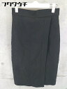 ◇ UNITED ARROWS ユナイテッドアローズ サイドジップ 膝丈 タイト スカート サイズ36 ブラック レディース 【中古】