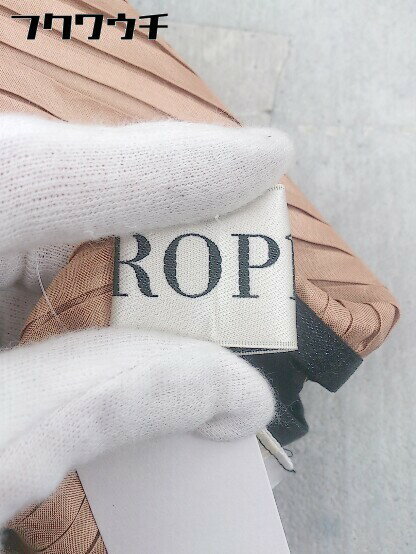 ◇ ROPE' ロペ リバーシブル ドット 膝丈 フレア スカート サイズ36 ブラック ピンクベージュ系 レディース 【中古】
