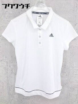 ◇ ◎ adidas アディダス tennis 半袖 ポロシャツ サイズL ホワイト レディース 【中古】