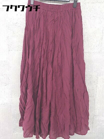 ◇ URBAN RESEARCH ROSSO アーバンリサーチ ロッソ ロング フレア スカート サイズFREE ワインレッド レディース 【中古】