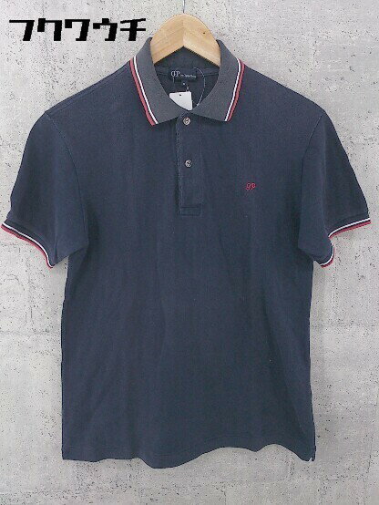 ◇ GP by Gymphlex ジムフレックス 半袖 ポロシャツ サイズM ネイビー メンズ 【中古】