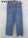 ◇ UNITED ARROWS ユナイテッドアローズ ウォッシュ加工 パンツ サイズ36 ネイビー レディース 【中古】