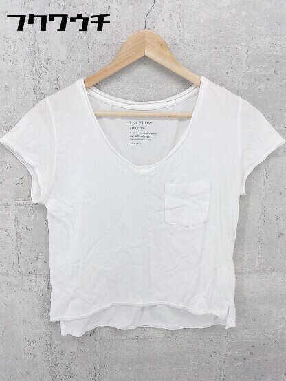 ◇ BAYFLOW ベイフロー 半袖 Vネック Tシャツ カットソー サイズ2 ホワイト レディース 【中古】