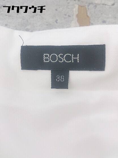 ◇ ◎ BOSCH ボッシュ リボン付き 膝下丈 スカート サイズ38 ホワイト レディース 【中古】
