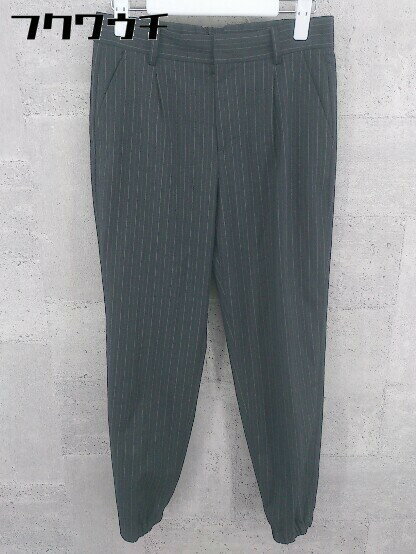 ◇ Spick & Span Noble スピック&スパンノーブル ストライプ パンツ サイズ36 ダークグレー系 レディース 【中古】