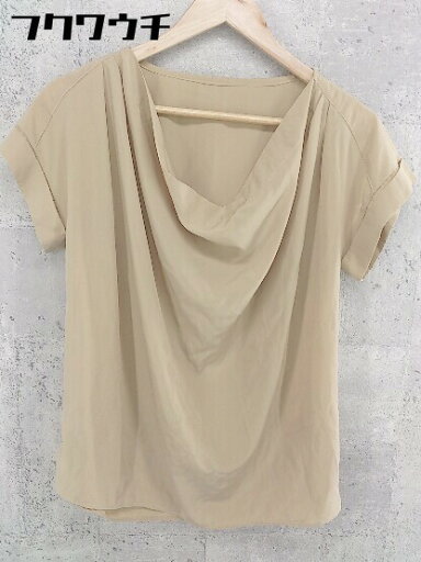 ◇ le.coeur blanc ルクールブラン フレンチスリーブ カットソー サイズ38 ベージュ系 レディース 【中古】 ◇ le.coeur blanc ルクールブラン フレンチスリーブ カットソー サイズ38 ベージュ系 レディース 【中古】