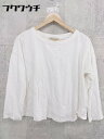◇ LUCA LADY LUCK LUCA レディ ラック ルカ 長袖 Tシャツ カットソー ホワイト レディース 【中古】