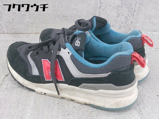 ◇ ニューバランス new balance CM997HAI スニーカー シューズ 24cm ブラック グレー レッド レディース 【中古】