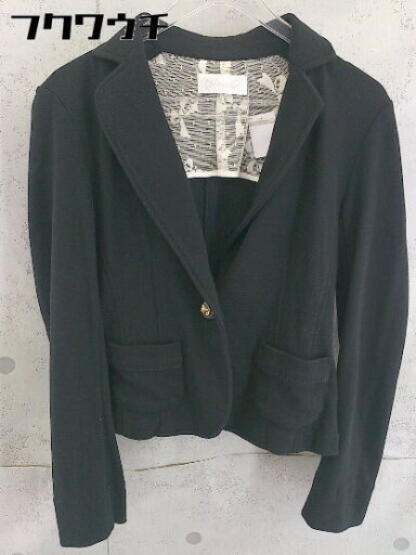 ◇ Feroux フェルゥ シングル 1B 長袖 テーラードジャケット サイズ2 ブラック レディース 【中古】 ◇ Feroux フェルゥ シングル 1B 長袖 テーラードジャケット サイズ2 ブラック レディース 【中古】