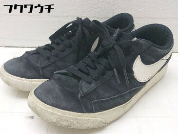 ◇ NIKE ナイキ AA3962-008 BLAZER LOW SD ブレーザー ロウ スニーカー シューズ 23.5 ブラック レディース 【中古】