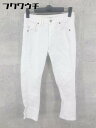 ◇ SOMETHING サムシング デニム ジーンズ パンツ サイズXS ホワイト レディース 【中古】