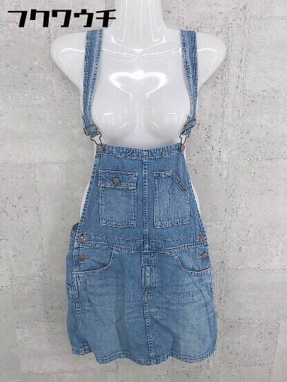 ◇ BLUEBLUE ブルーブルー ミニ ジャンパースカート ワンピース サイズ1 インディゴ レディース 【中古】
