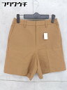 ◇ BEAUTY & YOUTH UNITED ARROWS センタープレス ショート パンツ サイズM ブラウン レディース 【中古】