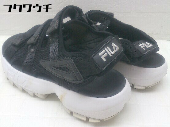 ◇ FILA フィラ スポーツ サンダル サイズ25 ブラック メンズ 【中古】