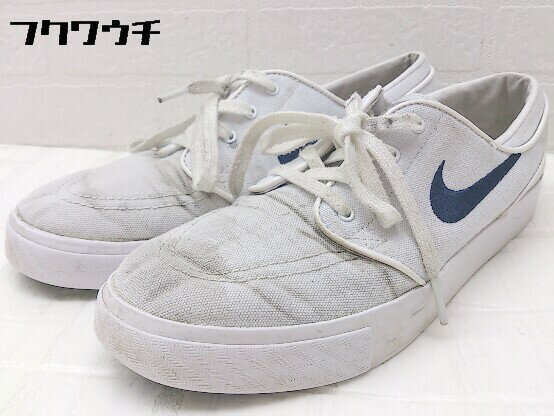 ◇ NIKE SB ナイキ 615957-141 ZOOM STEFAN JANOSKI CNVS スニーカー シューズ サイズ24.5cm ホワイト レディース 【中古】