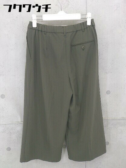 ◇ PLST プラステ ガウチョ ワイド パンツ サイズ2 カーキ系 レディース 【中古】