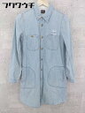 ◇ Lee リー × green label relaxing UNITED ARROWS 膝下丈 デニム シャツ ワンピース サイズM インディゴ レディース 【中古】(4)