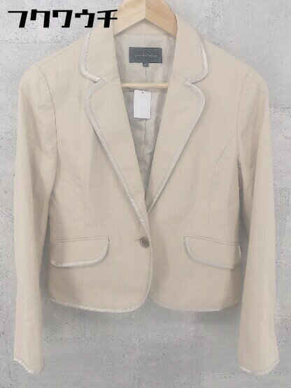 ◇ green label relaxing グリーンレーベルリラクシング 長袖 ジャケット サイズ40 ライトベージュ レディース 【中古】
