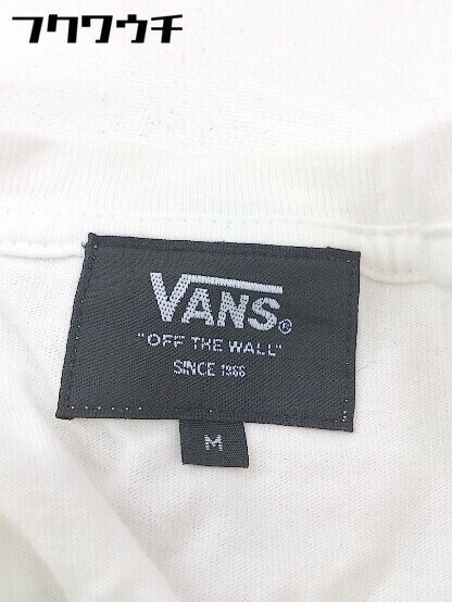 ◇ VANS ヴァンズ ブランドロゴ 半袖 Tシャツ カットソー サイズM ホワイト メンズ 【中古】