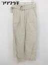 ◇ ◎ URBAN RESEARCH DOORS アーバン リサーチ ドアーズ ベルト付き パンツ サイズ36 ベージュ レディース 【中古】