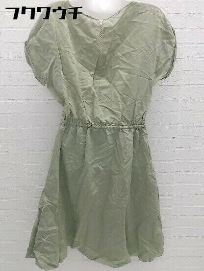 ◇ URBAN RESEARCH アーバンリサーチ フレンチスリーブ 膝下丈 ワンピース サイズF グリーン系 レディース 【中古】