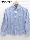 ◇ THE SHOP TK ザ ショップ ティーケー 長袖 シャツ サイズM ライトブルー メンズ 【中古】