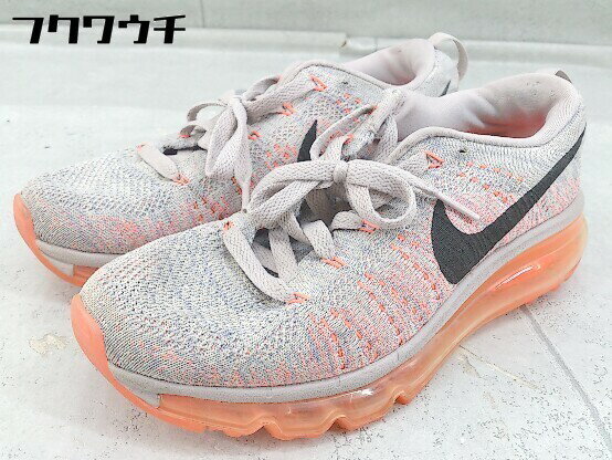 ◇ NIKE 620659-508 WMNS NIKE FLYKNIT MAX スニーカー シューズ サイズ23.5cm グレー レディース 【中古】