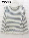 ◇ UNITED ARROWS green label relaxing ユナイテッドアローズ 長袖 カットソー ホワイト ブラック レディース 【中古】