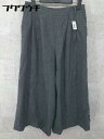 ◇ green label relaxing グリーンレーベル UNITED ARROWS ガウチョパンツ サイズ38 ブラック グレー レディース 【中古】