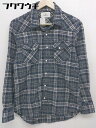 ◇ Sonny Label URBAN RESEARCH チェック 長袖 シャツ サイズM ネイビー ホワイト グレー メンズ 【中古】