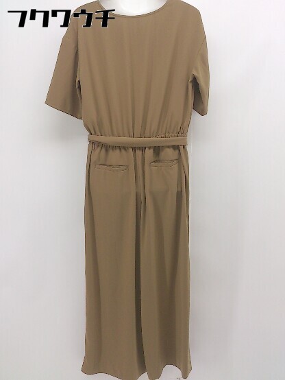 ◇ ◎ Sonny Label URBAN RESEARCH ウエストゴム カシュクール 五分袖 オールインワン サイズF ベージュ レディース 【中古】
