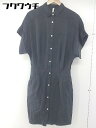 ◇ UNTITLED アンタイトル フレンチスリーブ 膝下丈 ワンピース サイズ2 ブラック レディース 【中古】(4)