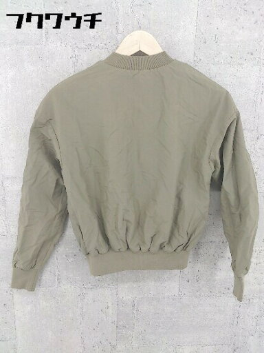 ◇ Demi-Luxe BEAMS デミルクス ビームス 長袖 ジップアップ ジャケット ブルゾン サイズ36 カーキ レディース 【中古】