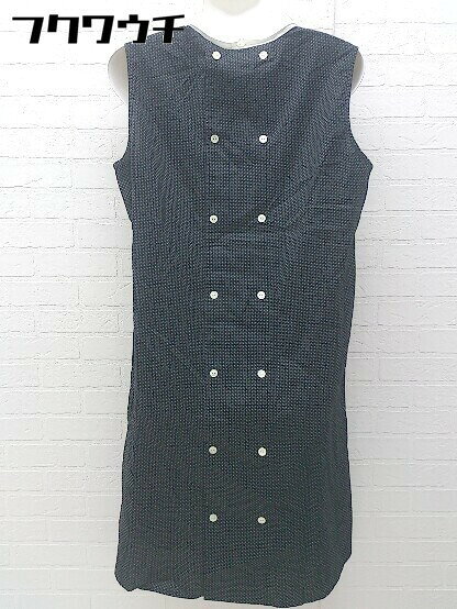 ◇ ◎ BEAMS BOY ビームスボーイ ノースリーブ ドット 水玉 膝丈 ワンピース ブラック ホワイト レディース 【中古】