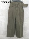 ◇ ◎ Jewel Changes UNITED ARROWS ウエストベルト付き ハイウエスト パンツ サイズ36 カーキ系 レディース 【中古】