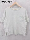 ◇ LIDNM リドム 半袖 Tシャツ カットソー サイズL グリーン系 メンズ 【中古】