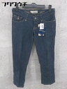 ◇ ●美品● ◎ J&COMPANY タグ キーホルダー付き デニム ジーンズ カプリ パンツ サイズ26 インディゴ レディース 【中古】