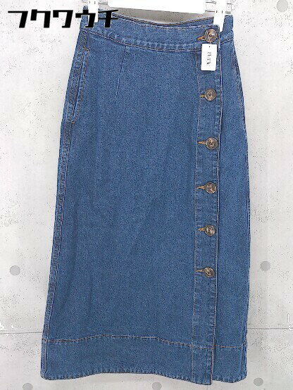 ◇ AZUL BY MOUSSY アズールバイマウジー ロング タイト スカート サイズS インディゴ レディース 【中古】