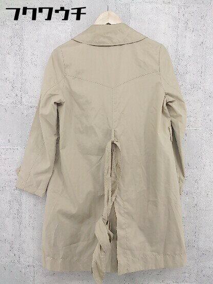 ◇ ◎ SHIPS シップス ベルト付 長袖 コート サイズM ベージュ レディース 【中古】
