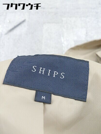 ◇ ◎ SHIPS シップス ベルト付 長袖 コート サイズM ベージュ レディース 【中古】