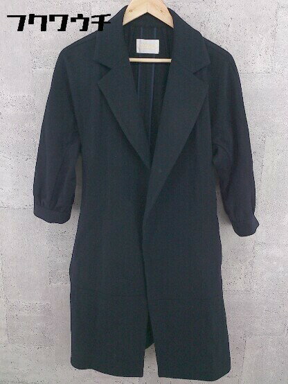 ◇ FORDMILLS フォードミルズ 長袖 ロングウールコート サイズ38 ネイビー レディース 【中古】