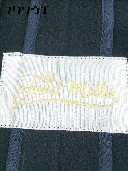 ◇ FORDMILLS フォードミルズ 長袖 ロングウールコート サイズ38 ネイビー レディース 【中古】