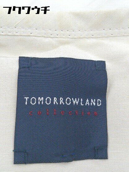◇ TOMORROWLAND トゥモローランド 長袖 ノーカラー ジャケット サイズ38 アイボリー系 レディース 【中古】