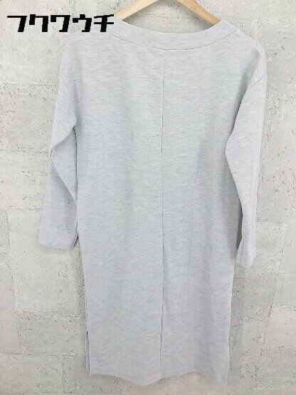 ◇ ROPE PICNIC ロペピクニック 長袖 膝丈 ワンピース サイズ38 グレー レディース 【中古】