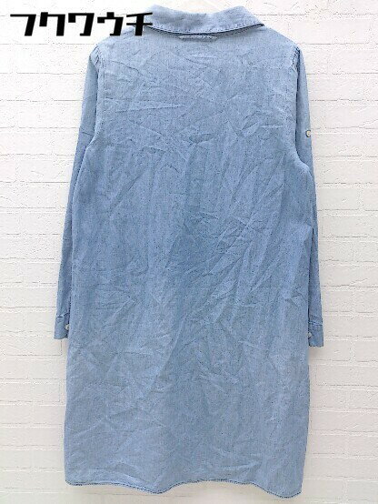 ◇ URBAN RESEARCHROSSO アーバンリサーチロッソ 長袖 膝丈 ワンピース サイズF ブルー レディース 【中古】